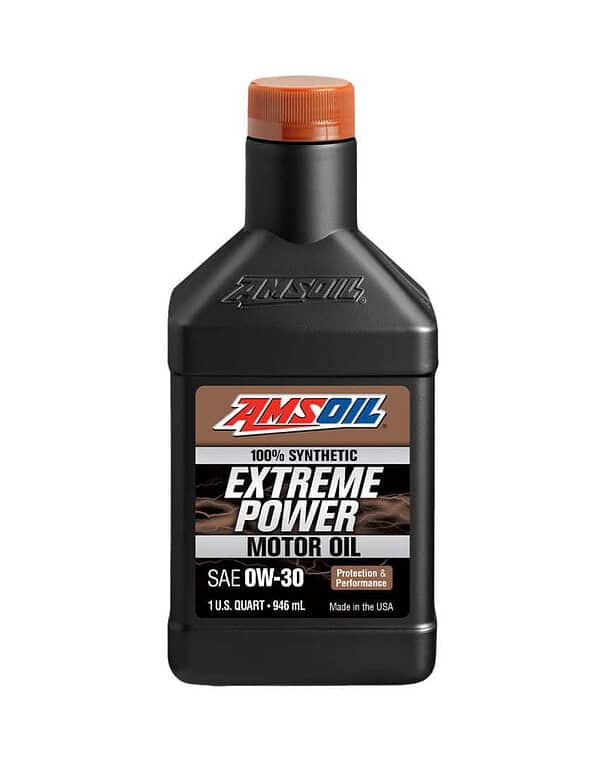 Amsoil 100% SYNTHETIC SAE 0W-30 EXTREME POWER MOTOR OIL. P300QT