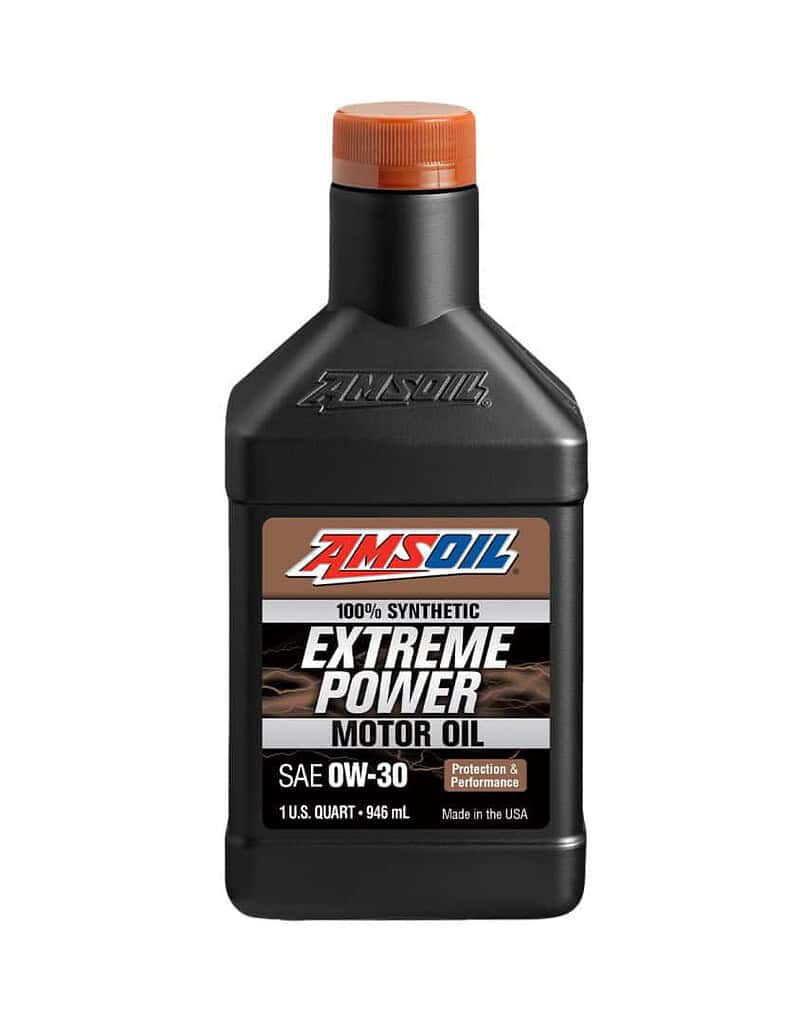 Amsoil 100% SYNTHETIC SAE 0W-30 EXTREME POWER MOTOR OIL. P300QT