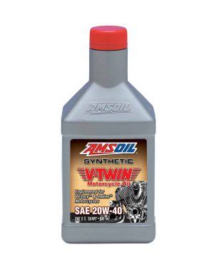 Amsoil 20W-40 Synthetic V-Twin Motorcycle Oil. MVIQT