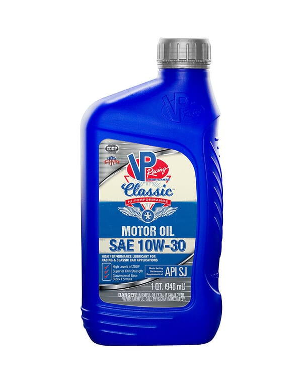 VP Classic Non Synthetic SAE 10w-30 Racing Oil