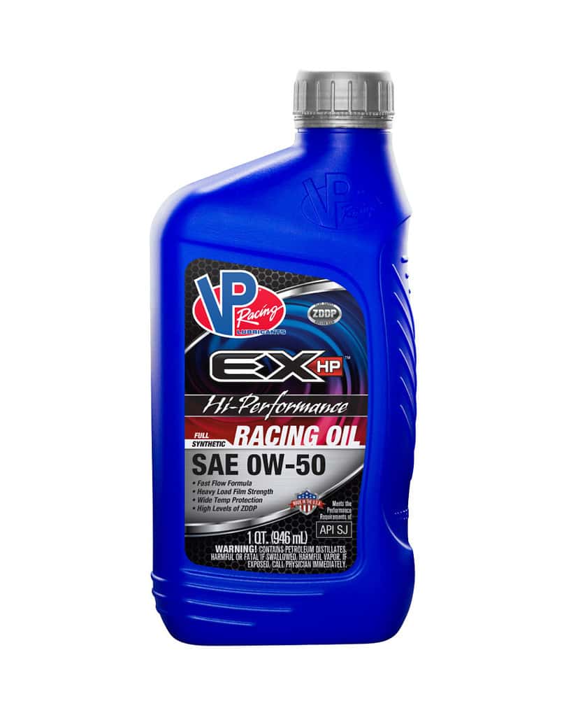 VP EX-HP SAE 0W50 Full Synthetic Racing Oil. VP-2759